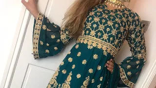 Pakistani India designer dress readymade custom made suit limited edition embroidery Maria b anaya