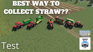 WHAT IS BEST WAY TO COLLECT STRAW? - Farming Simulator 19 Test Video