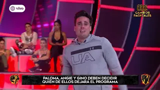 Gino Assereto lloró tras eliminación de Angie Arizaga y Paloma Fiuza