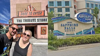 Halloween Horror Nights Weekend Fun Begins! | Checking In To Sapphire Falls & Tribute Store Tour!