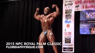 Bodybuilder Shaun Clarida Guest Poses 2015 NPC Royal Palm Classic