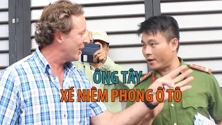 Ông ĐOÀN NGỌC HẢI giải cứu vỉa hè: Ông Tây xé giấy niêm phong