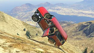 GTA 5 - Cars VS Mount Chiliad CRASH COMPILATION Ep.13