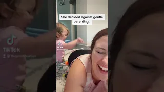 Baby decides against gentle parenting and spanks mom