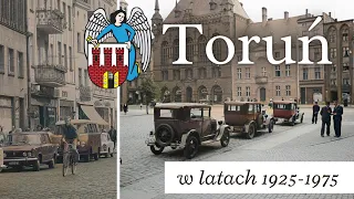 The city of TORUŃ in old color photographs from 1925 - 1975 / History of Poland