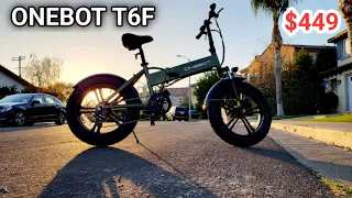 I Bought the CHEAPEST  Fat Tires Folding Electric Bike ONEBOT T6F On Black Friday