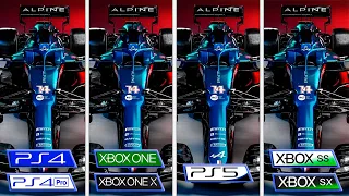 F1 2021 | Xbox One - Xbox Series - PS4 - PS5 | Graphics Comparison & FPS