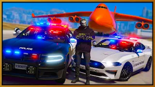 GTA 5 Roleplay - I steal 10 cop cars with cargo plane | RedlineRP