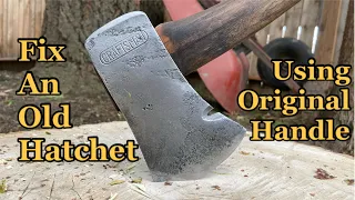 Vintage Craftsman Hatchet Restoration Using The Original Handle : How To Rehandle