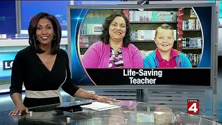 Teacher saves student from choking