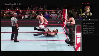 Wwe 2k20 gameplay rey mysterio and aleister Black vs seth rollins and buddy murphy