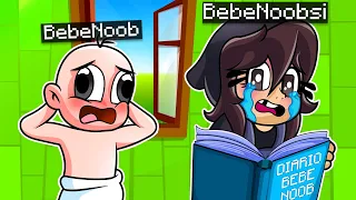 ¡ESPÍO EL DIARIO SECRETO DE BEBENOOB! 😭💔 BEBENOOBSI VS BEBENOOB MINECRAFT