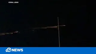 Fireball in the sky: Video shows bright streaks of light soaring over CA