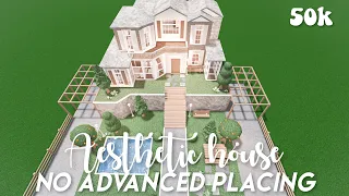 50k Aesthetic no advanced placing hillside house - Bloxburg speedbuild