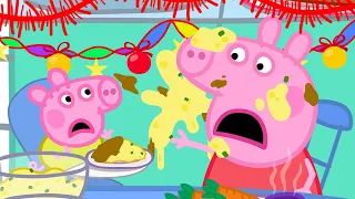 A Messy Christmas Dinner With Baby Alexander! 🍽 | Peppa Pig Tales