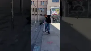 HARDFLIP THROUGH THE FENCE 5 STEPS MACBA