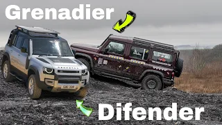 2023 LAND ROVER  DEFENDER vs. 2023 INEOS GRENADIER - Extreme 4x4 Off-Road Test Drive Demo!