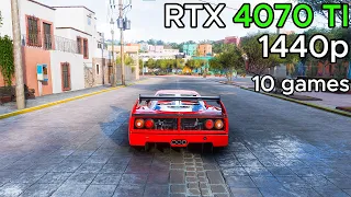 10 games : RTX 4070 TI + I7 13700K - 1440p