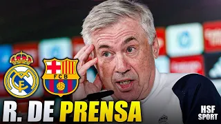 Rueda de prensa ANCELOTTI previa el Clasico REAL MADRID vs BARCELONA | Reacción