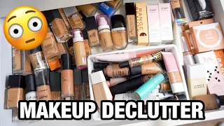 DECLUTTERING MY MAKEUP COLLECTION // NEW & EXPIRED FOUNDATIONS