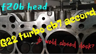 g22 turbo cb7 accord build (pt1) / f22a1 bottom end breakdown / backyard closed deck