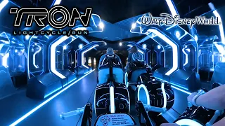 TRON Lightcycle Run Roller Coaster On Ride 4K POV with Queue Walt Disney World 2023 04 04