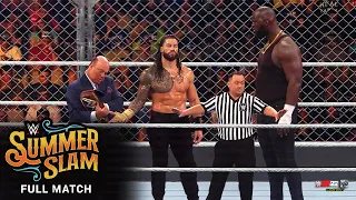 FULL MATCH - Roman Reigns vs. Omos - Steel Cage Match: SummerSlam 2022