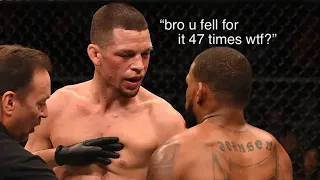 Nate Diaz spamming his 1-2