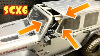 SCX6 Top Cut and Removal