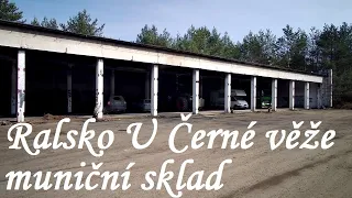 Ralsko na kole - muniční sklad Sovětské armády v lesích U Černé věže.