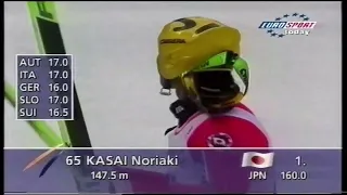 Noriaki Kasai - 147.5m - Planica 22.03.1998 - HILL RECORD - HQ