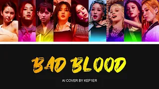 [AI COVER] How Would KEP1ER sing "BAD BLOOD" (Queendom Puzzle)