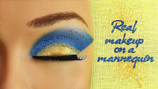 ASMR Real Makeup on Mannequin No Talking (No Whispered)