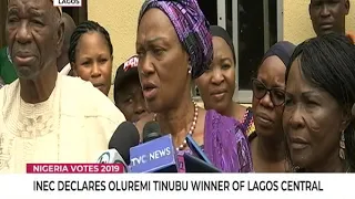 INEC declares Oluremi Tinubu winner of Lagos Central Senatorial seat