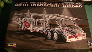 Auto Transport Trailer review scale 1/25 by Revell models