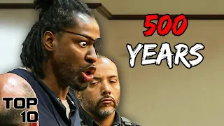 Top 10 Convicts Freaking Out After A Judge Gives Them A Life Sentence