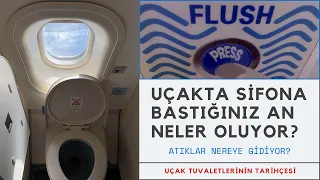 UÇAKTA SİFONA BASTIĞINIZ AN NELER OLUYOR? TUVALET ATIKLARI NEREYE GİDİYOR?