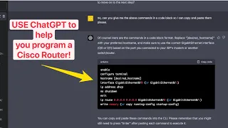 Setup CISCO Router using ChatGPT 💡