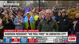 Просто CNN Америки, приїхало у Український Херсон. А у москалів до цих пір СРСР😂