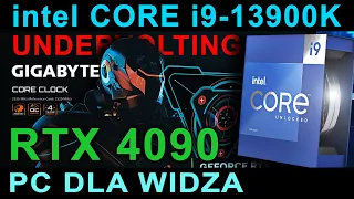 Najlepszy komputer dla Widza do gier - RTX 4090 + Intel i9-13900K, temperatury, undervolting CPU