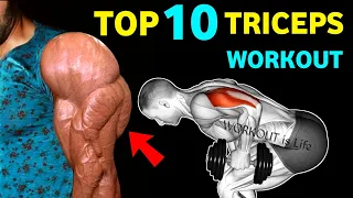 TOP 10 TRICEPS WORKOUT | Triceps long head, Lateral head workout