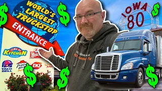 Living at The World’s Largest Truck Stop for a WHOLE DAY 🚚🍽️ + Iowa 80 Truck Museum Tour 🚚🍽️