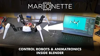 MarIOnette: Control Robots Inside Blender