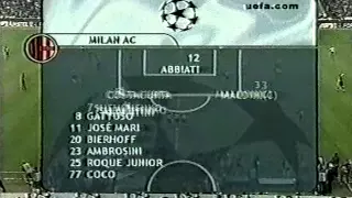 AC Milan - FC Barcelona 18.10.2000 UEFA Champions League
