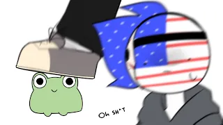 Accidentally Stepped On A Frog || Countryhumans Animation meme