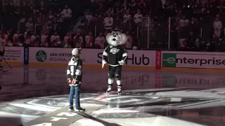 Caden honored as the Ontario Reign Hero of the Night!