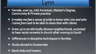 Family Counselors Experiences with Multiculturalism Part Two