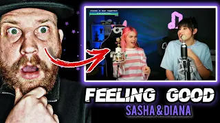 Sasha Kapustina & Diana Ankudinova - Feeling Good Cover | First Time Hearing Reaction 🇬🇧  - 🇷🇺