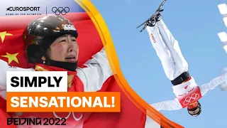 Mengtao Xu wins freestyle skiing GOLD for China | 2022 Winter Olympics