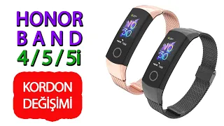 Honor band 4 / 5 / 5i kordon değişimi. metal kordon taktık